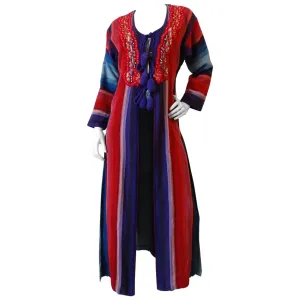 1970s Rikma Striped Duster Jacket