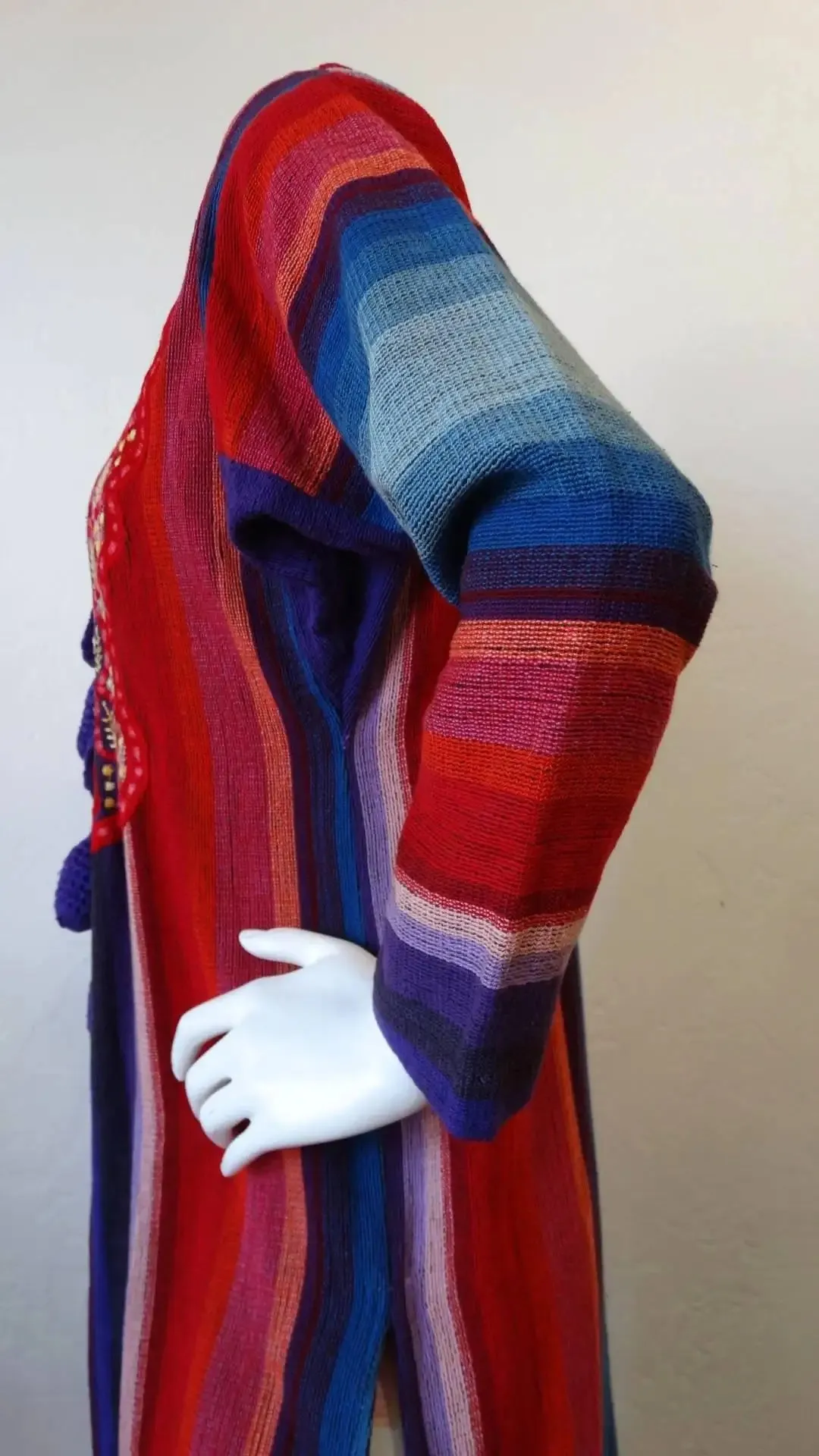 1970s Rikma Striped Duster Jacket