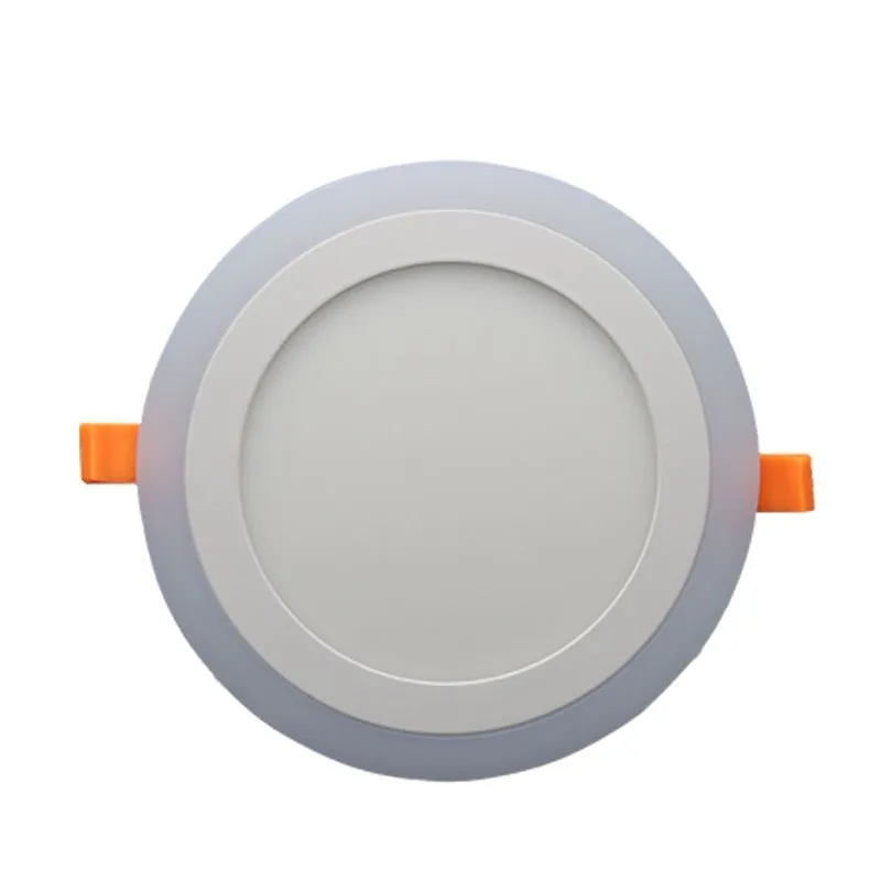 3 Model Round blue  white double color Led Panel Light 6w/9w/16w/24W AC85-265V Recessed LED Ceiling downlight downlights