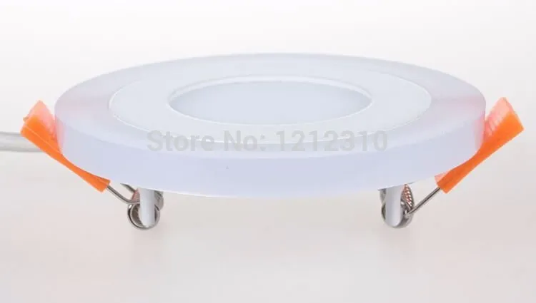 3 Model Round blue  white double color Led Panel Light 6w/9w/16w/24W AC85-265V Recessed LED Ceiling downlight downlights