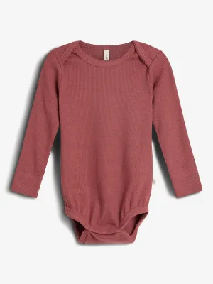 Basic Modal Rib Bodysuit - Little - Dark Rose