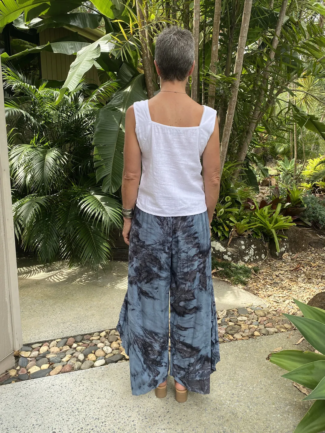 Bell Trouser Marbled Grey NEW