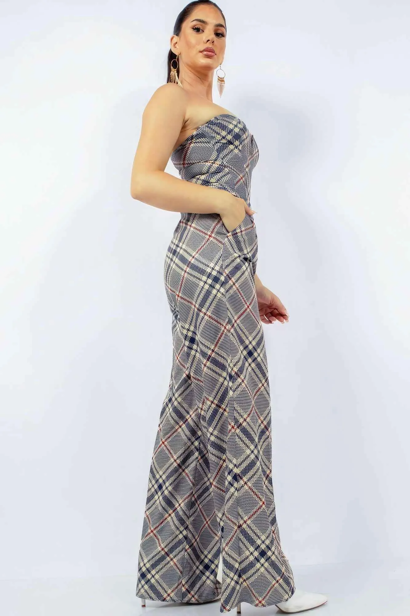 Bustier Top & Wide Pants Set