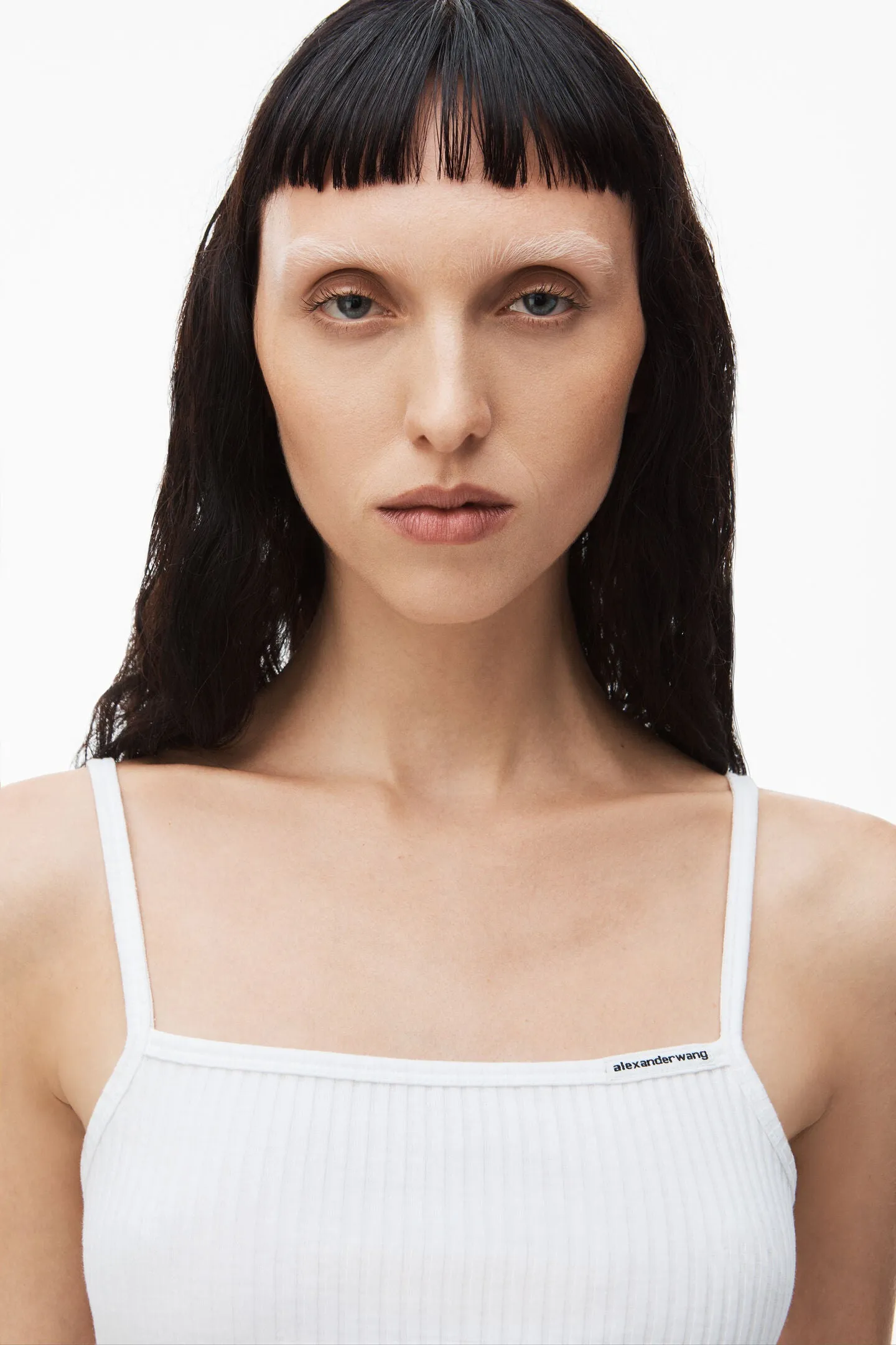 CAMI TOP W/ SKINNY WOVEN LABEL