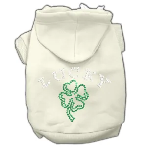 Four Leaf Clover Outline Hoodies Cream L (14)
