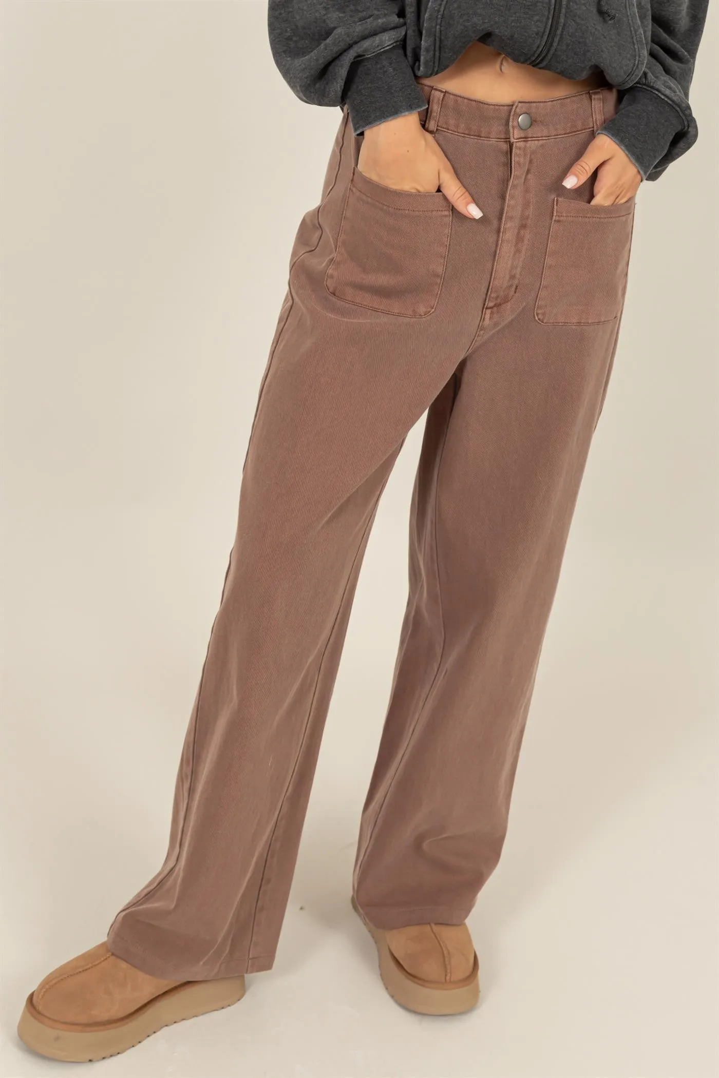 High Waist Wide Leg Pants
