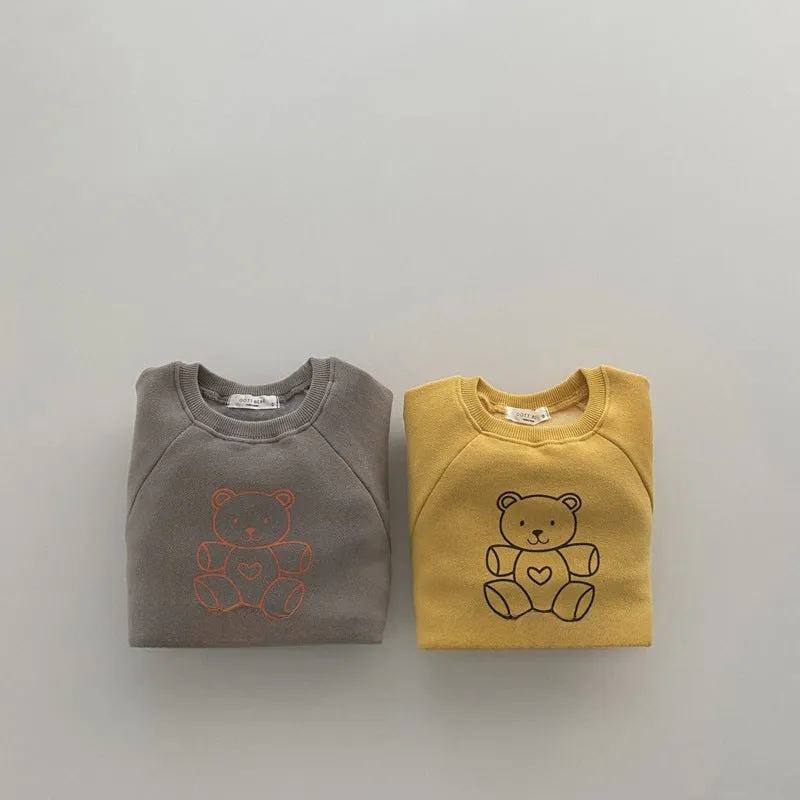 Korean Version Of Cute Little Bear Autumn And Winter Long Sleeve Jumpsuit Vests Baby Go Out Ha Clothes Climbing Clothes