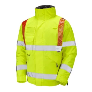 Leo Workwear Portmore Hi-Vis Bomber Jacket