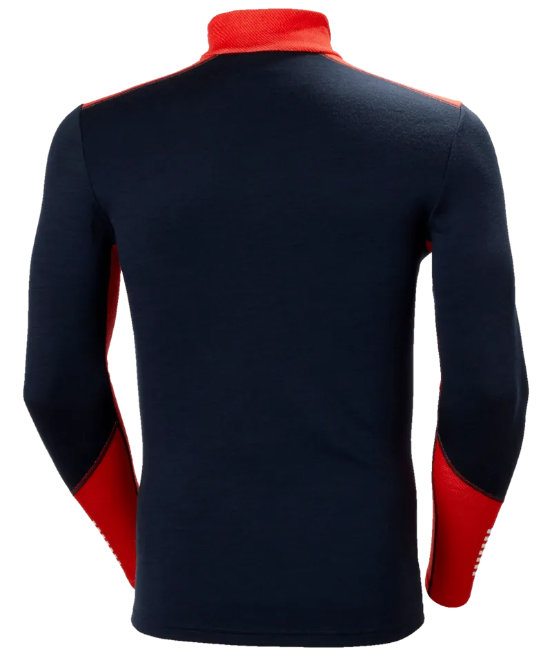 LIFA MERINO MIDWEIGHT 1/2 ZIP BASELAYER - NAVY