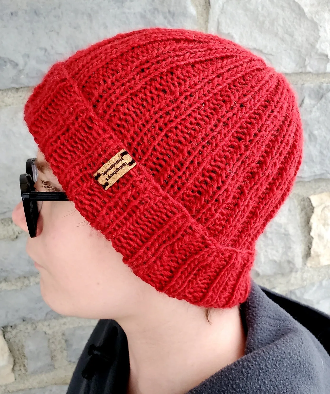 Men's Blaze ORANGE Wool Watchcap | Super Stretchy Knitted Winter Hat | Unisex | USA Made | Hunter Orange | Neon Orange