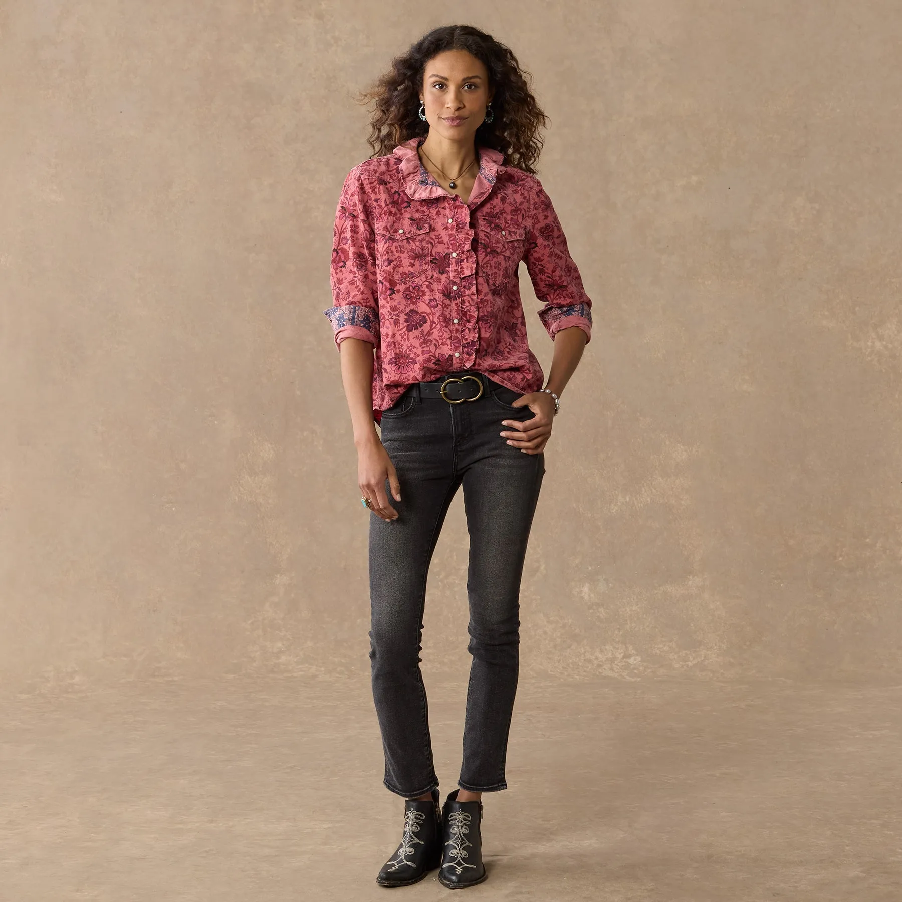 Ombeline Printed Shirt, Petite