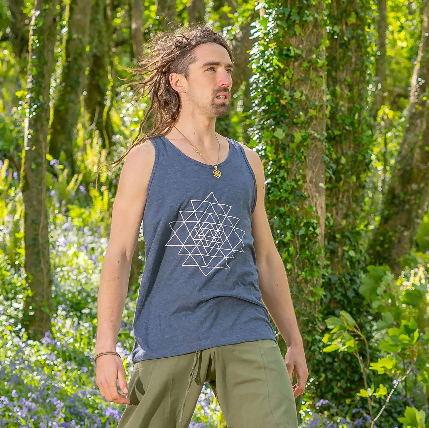 Shiva Singlet - Sri Yantra Print