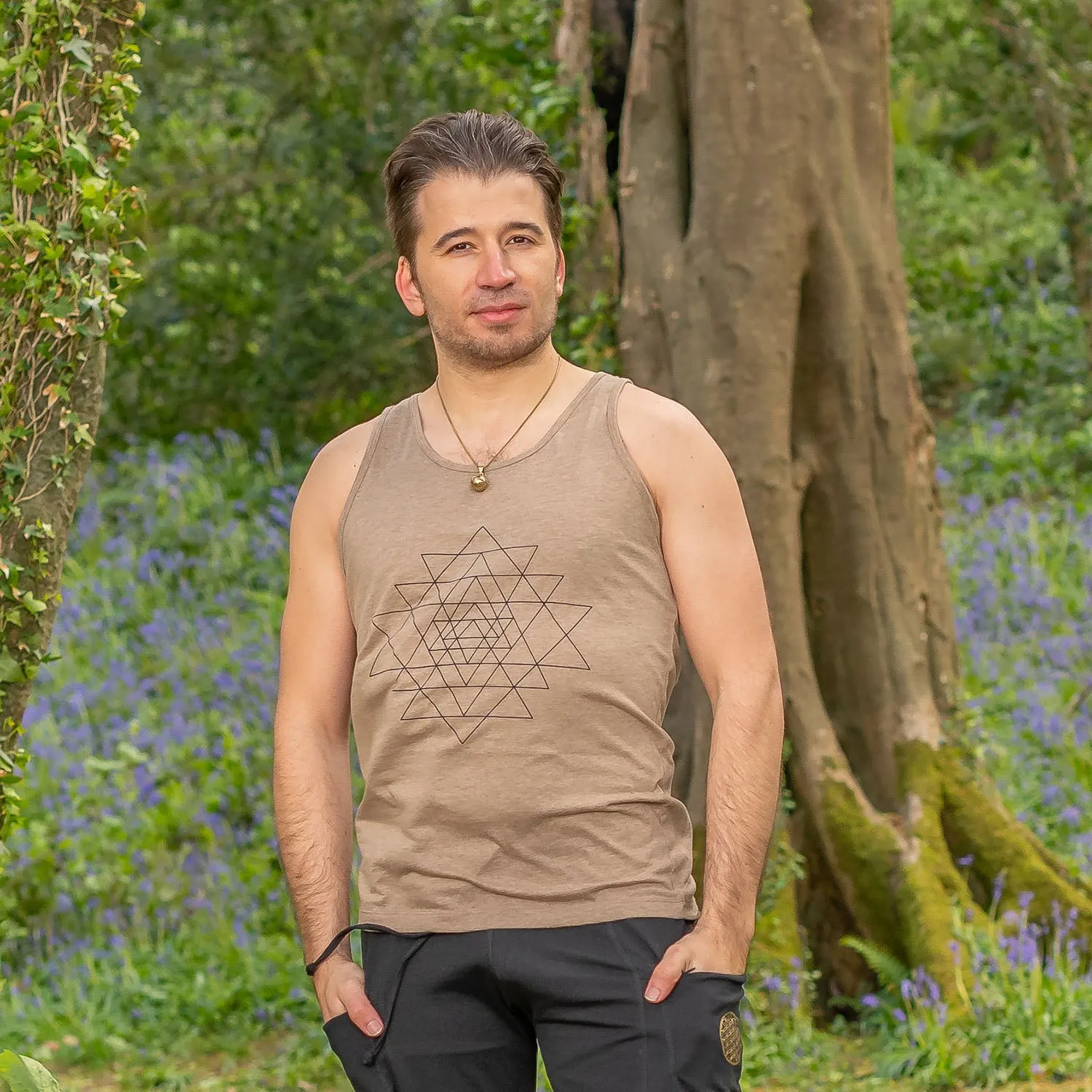 Shiva Singlet - Sri Yantra Print