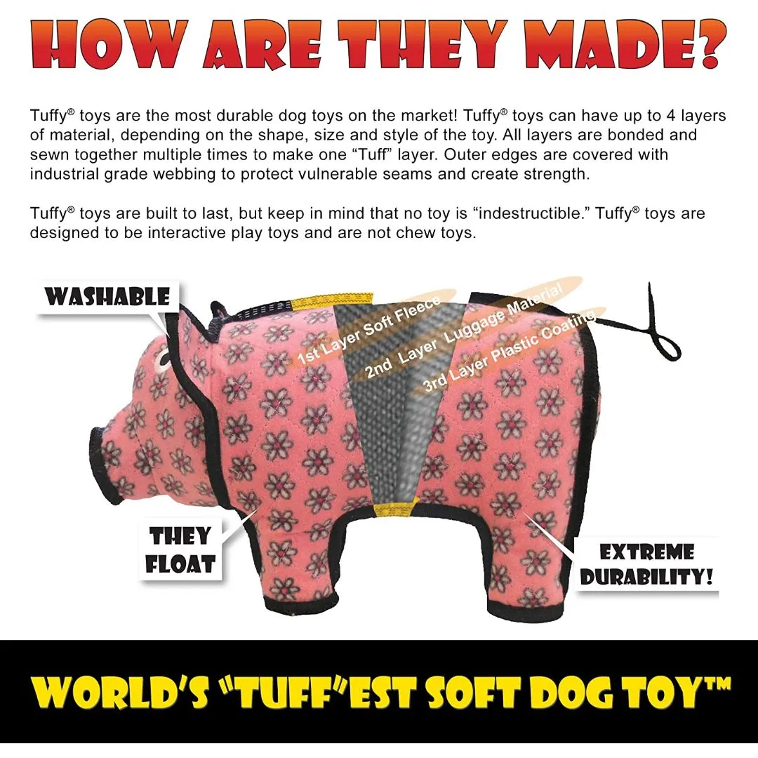 Tuffy SEA CREATURES LARRY LOBSTER Tough Dog Toy