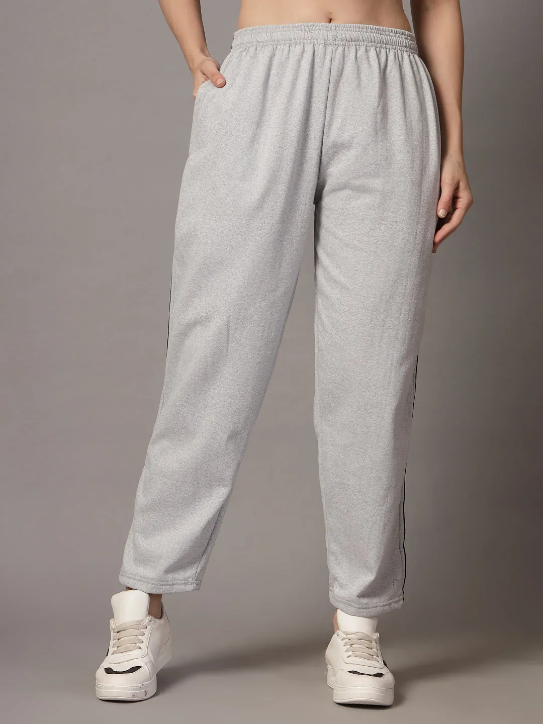 UZARUS CozyStride Women's Regular Fit Heavy Weight Fleece-Lined Winter Track Pants