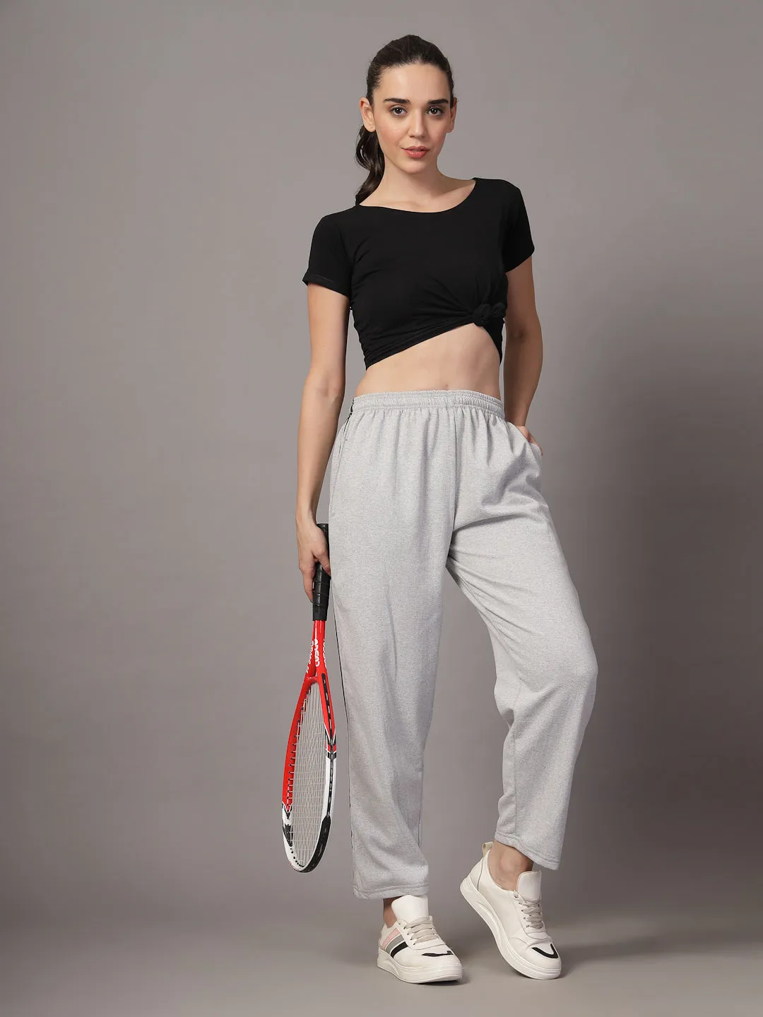 UZARUS CozyStride Women's Regular Fit Heavy Weight Fleece-Lined Winter Track Pants