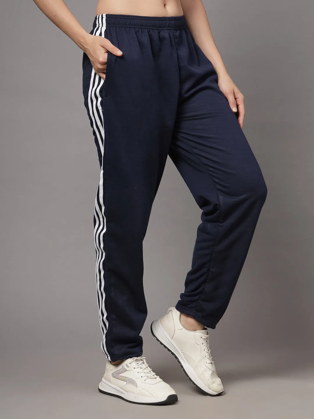 UZARUS CozyStride Women's Regular Fit Heavy Weight Fleece-Lined Winter Track Pants