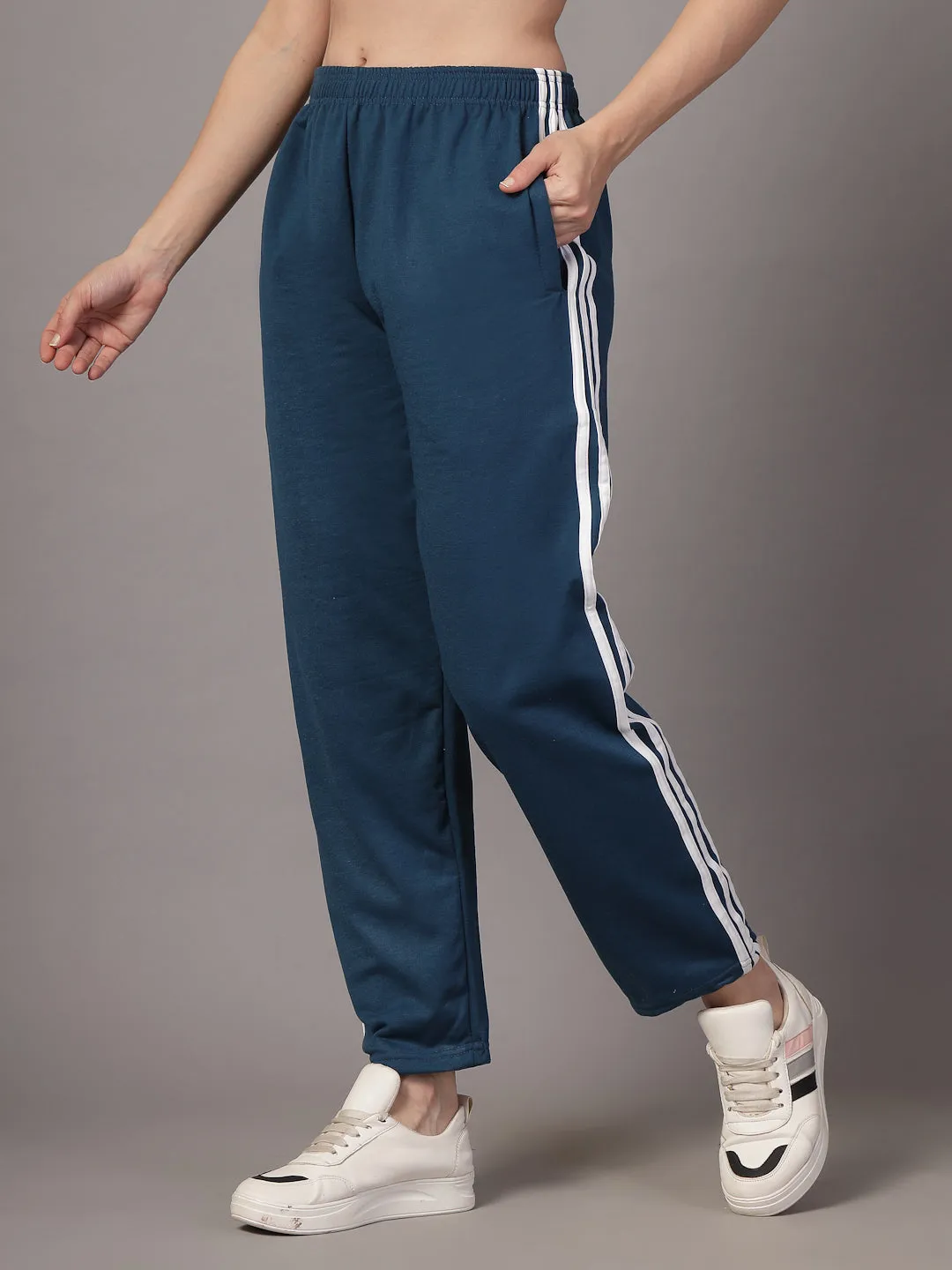 UZARUS CozyStride Women's Regular Fit Heavy Weight Fleece-Lined Winter Track Pants