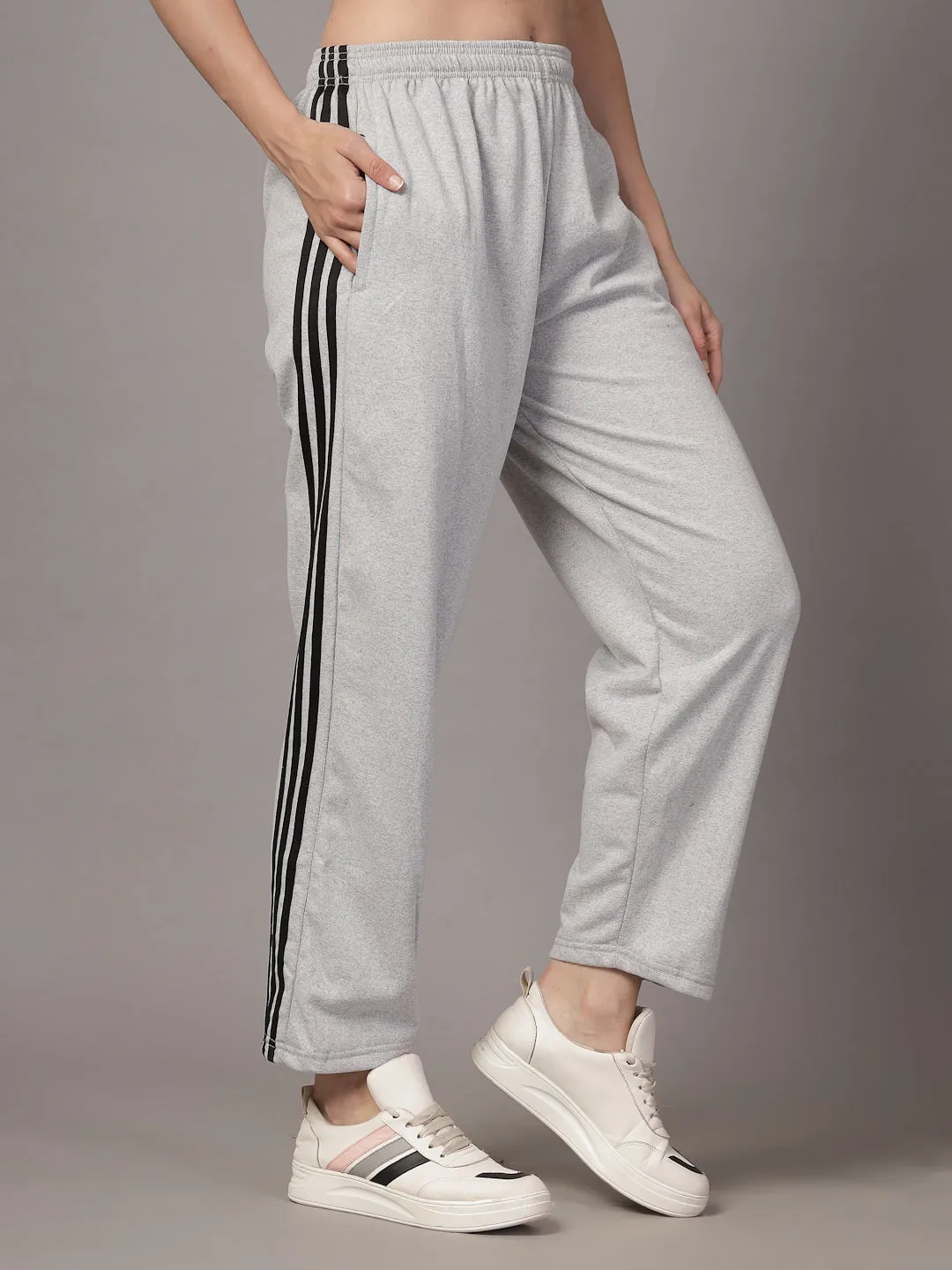 UZARUS CozyStride Women's Regular Fit Heavy Weight Fleece-Lined Winter Track Pants
