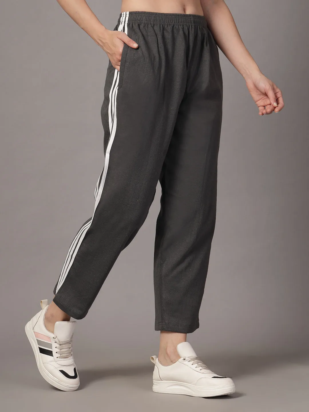 UZARUS CozyStride Women's Regular Fit Heavy Weight Fleece-Lined Winter Track Pants