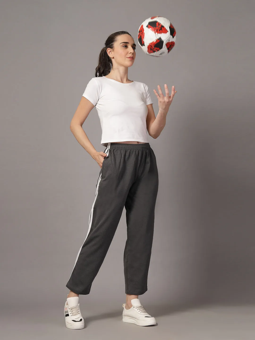 UZARUS CozyStride Women's Regular Fit Heavy Weight Fleece-Lined Winter Track Pants