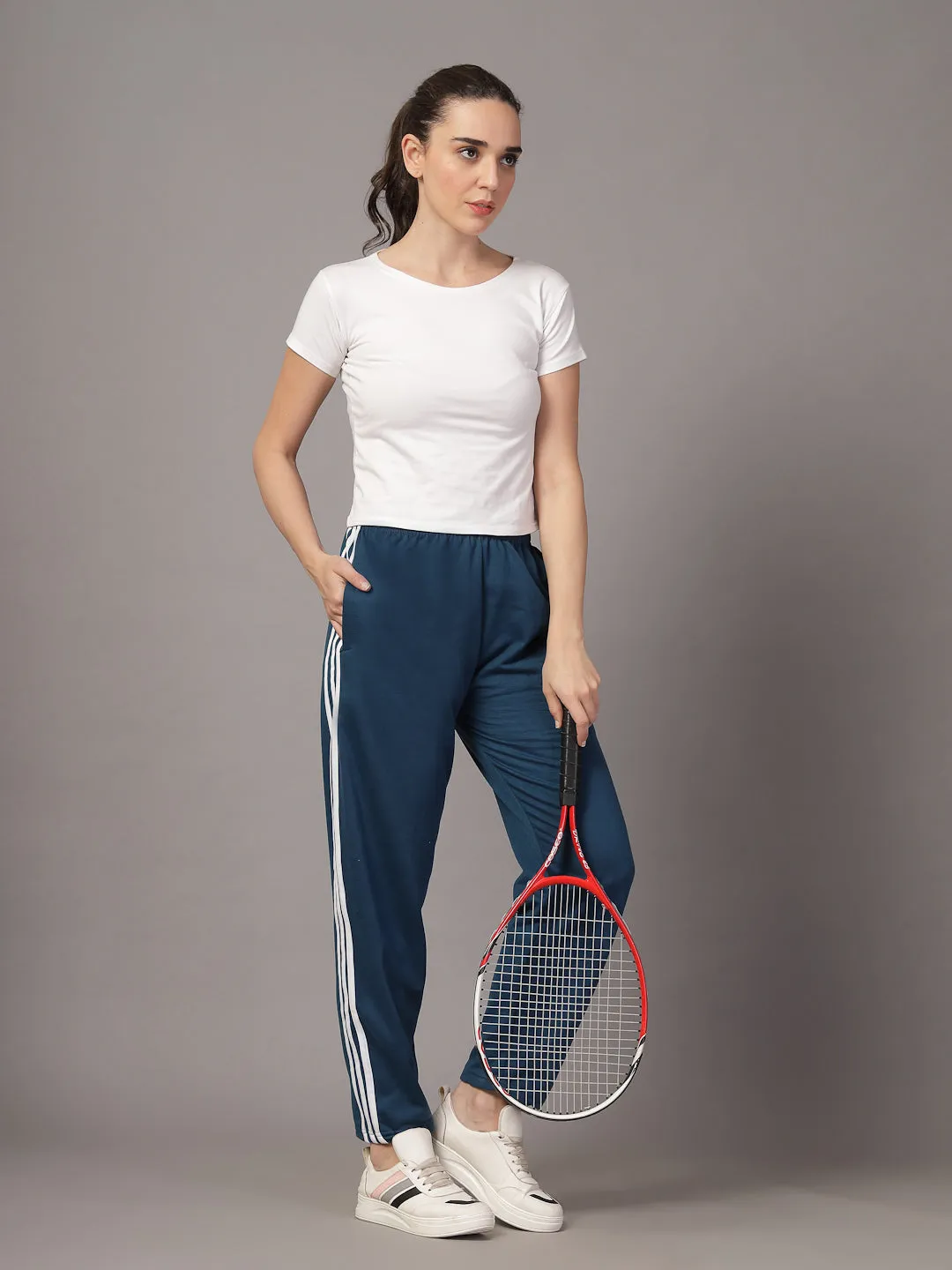 UZARUS CozyStride Women's Regular Fit Heavy Weight Fleece-Lined Winter Track Pants