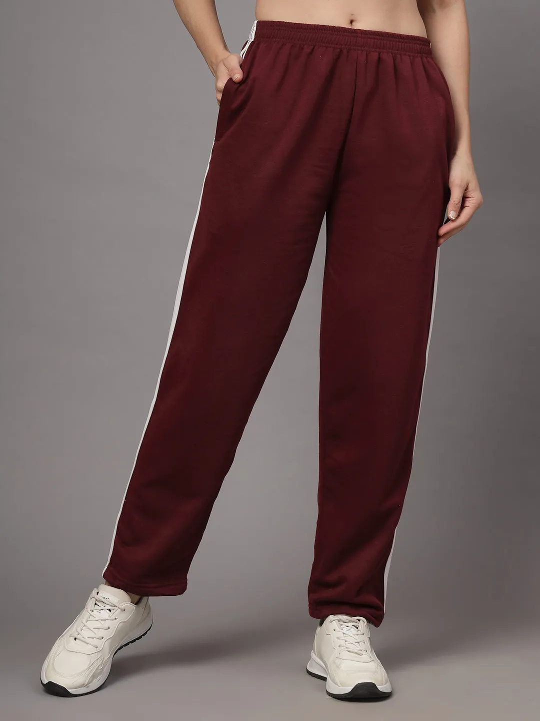 UZARUS CozyStride Women's Regular Fit Heavy Weight Fleece-Lined Winter Track Pants