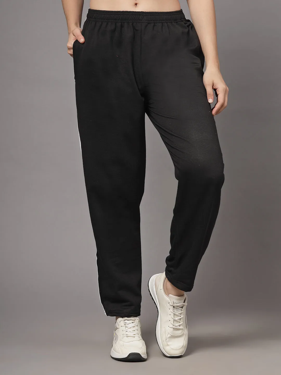 UZARUS CozyStride Women's Regular Fit Heavy Weight Fleece-Lined Winter Track Pants