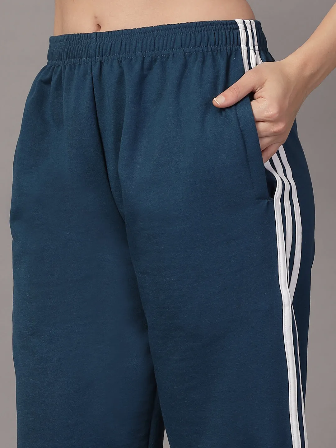 UZARUS CozyStride Women's Regular Fit Heavy Weight Fleece-Lined Winter Track Pants