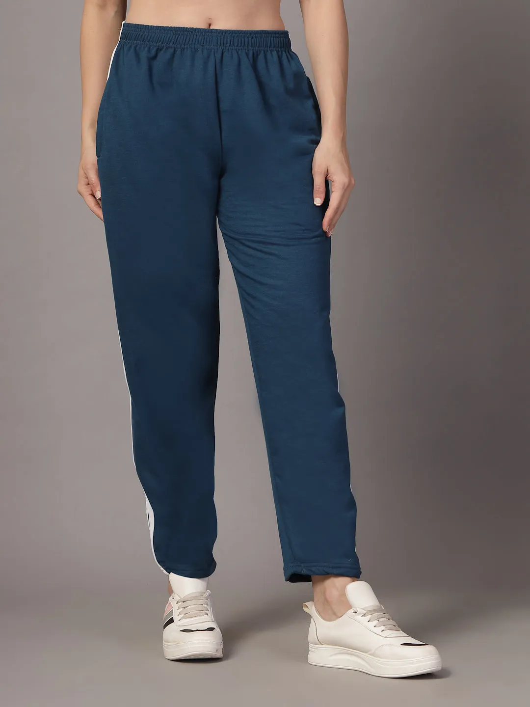 UZARUS CozyStride Women's Regular Fit Heavy Weight Fleece-Lined Winter Track Pants